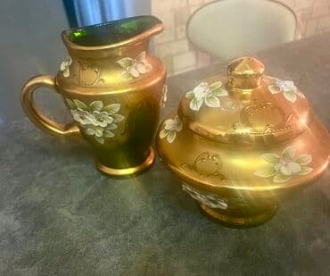 gehve: Çay dəsti, rəng - Yaşıl — 2