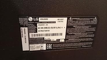 4k televizor: LG 43UJ630V – 43 düymlük 4K UHD Smart TV Xüsusiyyətlər: - Model: LG — 1