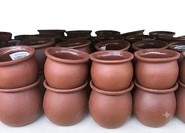 dovğa: Gil südlük/küpə – əl işidir - Material: təbii gil, yüksək — 4