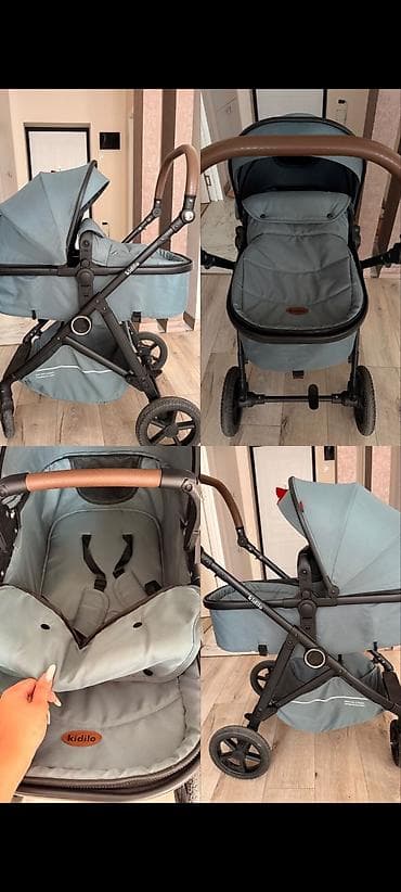 uşaq motor: Kidilo uşaq arabası - Brend: Kidilo - Rəng: boz-yaşıl ton - Şassi — 2