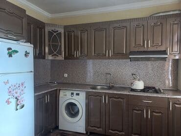 Mətbəx mebeli dəsti – künc yerləşim - Rəng: tünd qəhvəyi, klassik