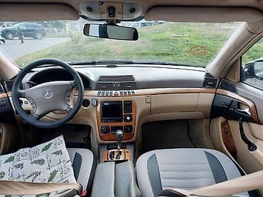 barmaqliq: Mercedes-Benz S-Class W220, qara sedan - Kuzov: Sedan, qara rəng, tam — 7