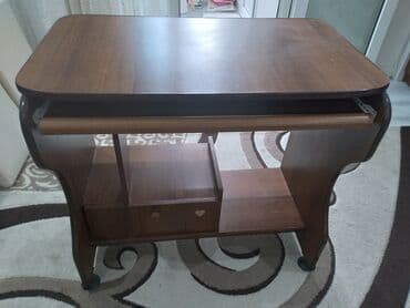 стол в кабинет руководителя: Düz masa, Polkalı, Siyirməli, Teksturalı laminat — 7