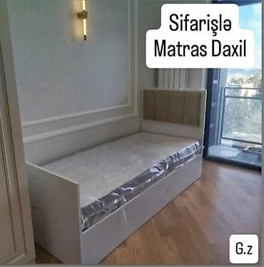 matras ortopedik: Sifarişlə hazırlanan tək nəfərlik çarpayı – matras daxil — 1