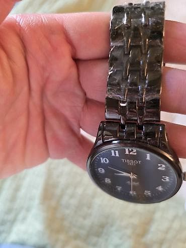 gümü: Qol saatı, Tissot, rəng - Qara — 1