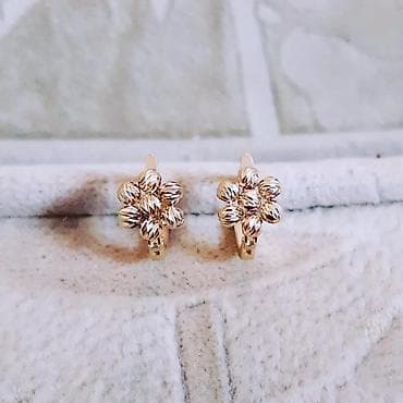 Sırğa, Sarı qızıl, 585 Əyar, 186 g