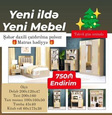 taxt 2neferlik: İkinəfərlik çarpayı, Dolab — 1