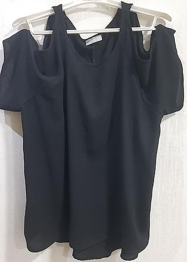 bemsa ayakkabı: Janina brend qadın bluzu - Rəng: qara - Model: soyuq çiyinli (çiyin — 1