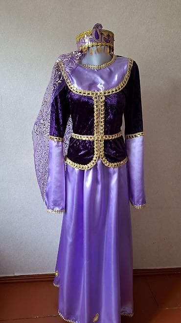 Şəxsi əşyalar: Qadınlar üçün milli rəqs/libas dəsti – bənövşəyi - Komplekt: uzun — 2