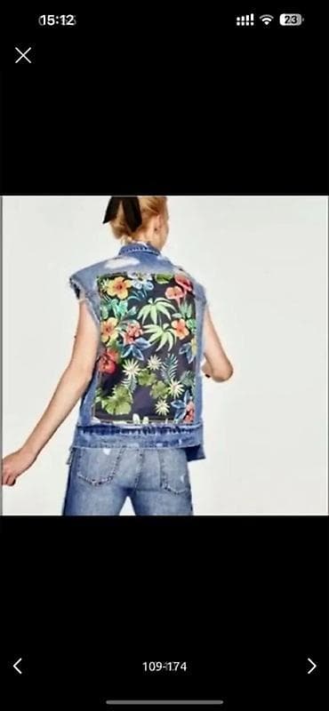 sort: Qadınlar üçün denim dəst – cins jilet və şalvar - Tərz — 2