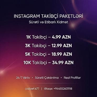 Marketinq, Reklam və PR: Instagram və TikTok üçün sosial media inkişaf xidmətləri - Sürətli və — 1
