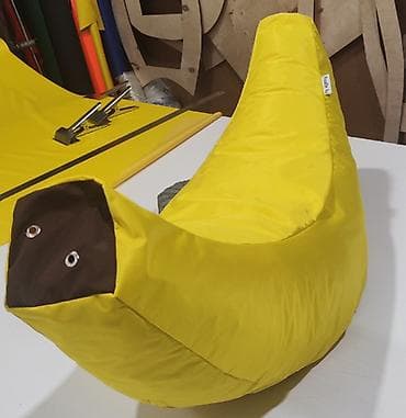 elif mebel: Pufik oturacaq, Parça, rəng - Sarı, Kredit yoxdur, Çatdırılma yoxdur — 1