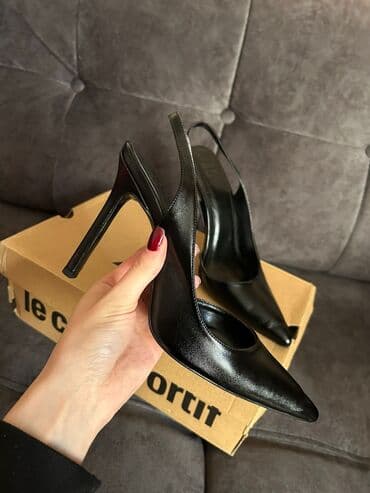 женские туфли на шпильке: Туфли, Размер: 38, цвет - Черный, Новый — 8