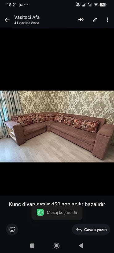 Kunc divan satılır 450 azn acılır bazalıdır unvan balaxanı*afa