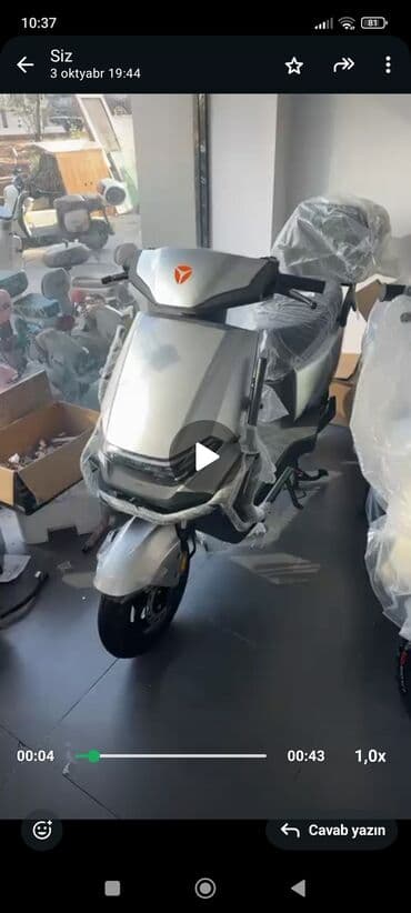 электро мотоцикл: Elektrik skuter – şəhər içi rahat və səmərəli hərəkət üçün — 2