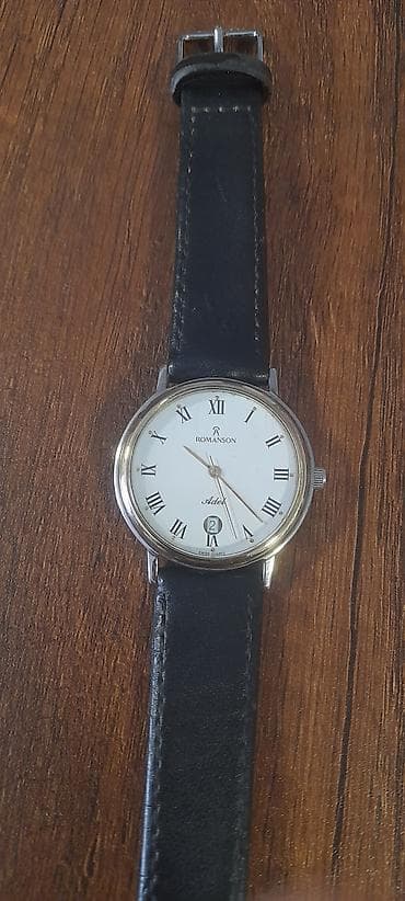 Ювелирные изделия: Наручные часы, Romanson, цвет - Черный — 1
