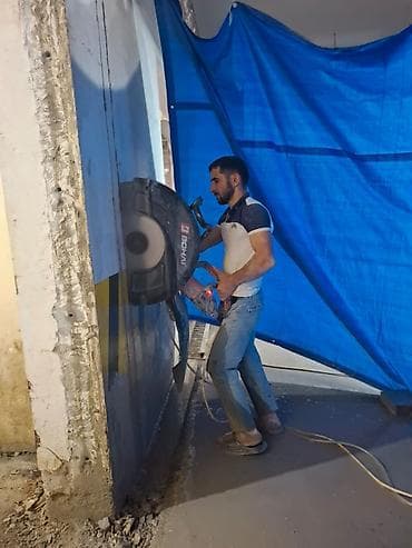 santexnik xirdalan: Beton kəsimi və deşilməsi xidməti - Armaturlu beton, dəmir-beton, daş — 1