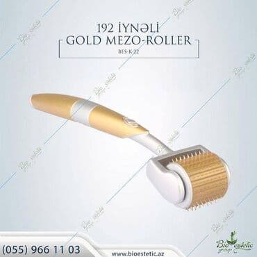 kosmetoloji avadanlıq: Derma Roller Gold mezoroller ilə mezoterapiya – ev şəraitində üz — 1