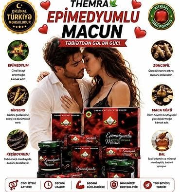 Turkiye🇹🇷 istehsali 💯% Orginal THEMRA Epimedyumlu Uniseks Macun –