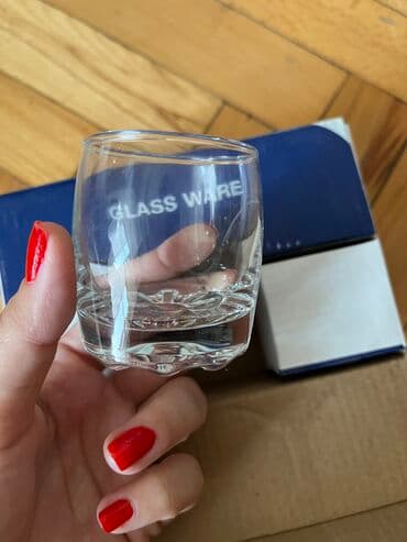 dest qab: Rümkalar, rəng - Ağ, Şüşə, 6 ədədli dəst — 2