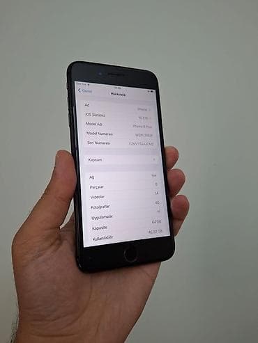 iphone 16 dubay: IPhone 8 Plus, 64 GB, Qara, Barmaq izi, Simsiz şarj — 4