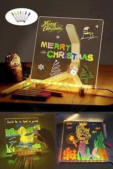 uşaqlar üçün şəkil çəkmək: Yeni, Marker üçün, Lövhə, 30 x 20 sm, Pulsuz çatdırılma — 4