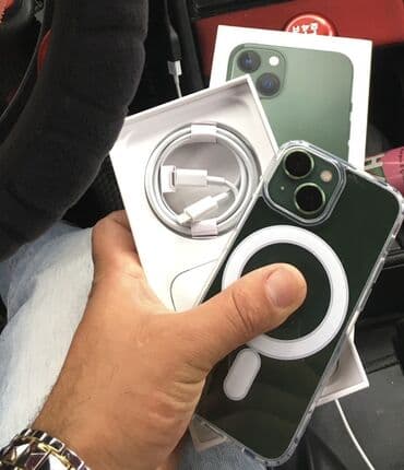 наушники apple: IPhone 13, Зеленый, Беспроводная зарядка — 1