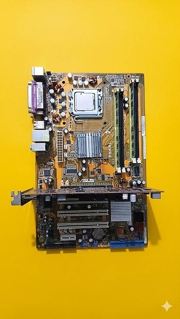 ram ddr 2: ASUS P5KPL əsas plata + Intel Core 2 Quad prosessor + videokart (DVI/ — 1