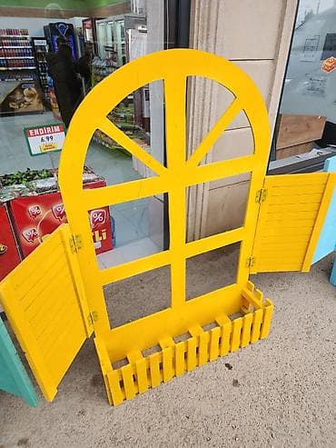 Şəkillər, tablolar: Dekorativ taxta “pəncərə” kompozisiyası – qapalı və açıq məkanlar üçün — 7