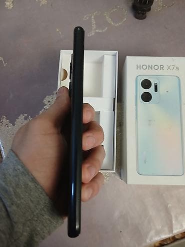 iphone x satisi: Honor X7a, rəng - Qara, Barmaq izi — 3