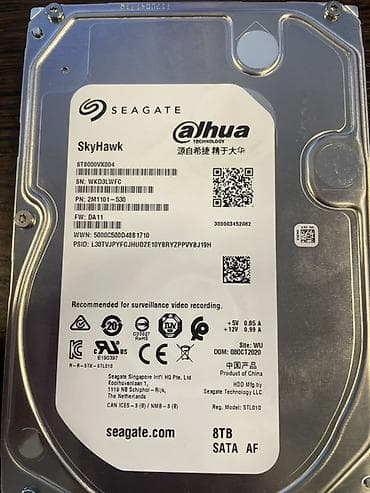 Kompüter ehtiyyat hissələri: Seagate SkyHawk 8TB HDD - Model: ST8000VX004 (SkyHawk seriyası) - — 1