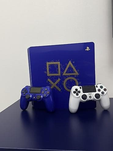 heyvalar: 🎮 PS4 Slim Limited Edition – 2 Pult + 10+ Oyun (İcarə) 🔥 Xüsusi — 2