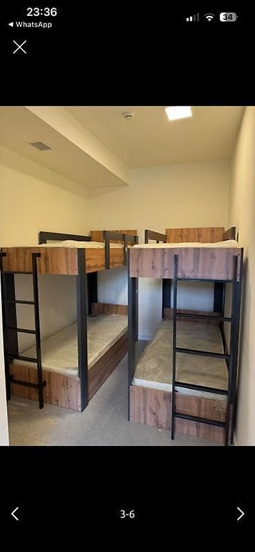 Bağ, çöl mebeli: Oğlan və qız üçün, Çarpayı, Matras ilə, Siyirməsiz, Dəmir — 2