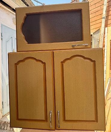 Mətbəx asma dolabı dəsti - Material: ağac teksturalı laminat/MDF