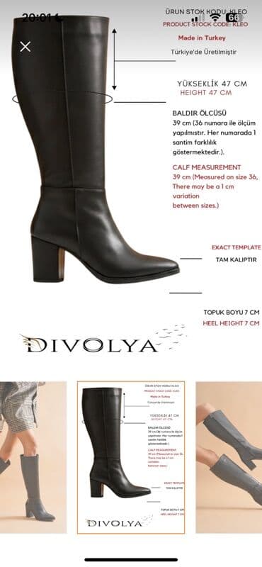 Tuflilər: TƏPTƏZƏ QUTUDA UZUN ÇƏKMƏ 39 razmer Geyinilməyib. Məhsul: Divolya — 3