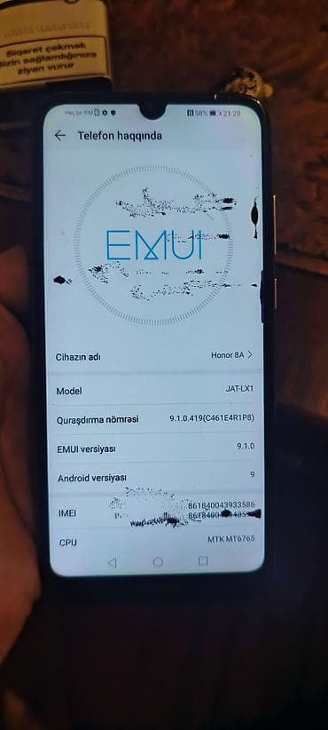 ipfone 3: Honor Play 8A, 32 GB, rəng - Qızılı, Barmaq izi, İki sim kartlı, Face ID — 2