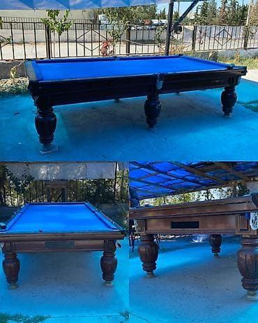 idma: Bilyard masası təmiz türk malıdır. Üzəri mərmərdəndir. Taxtası qoz — 1