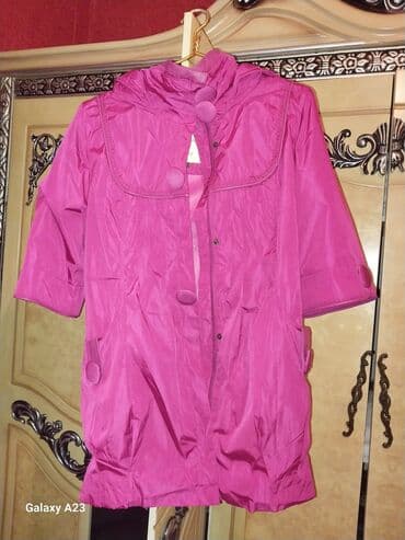 дождевик купить в баку: Qadınlar üçün yüngül yağmurluq/palto - Rəng: narıncı-çəhrayı/füşyə - — 2