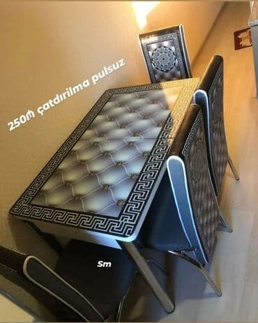 sulutepe kiraye heyet evleri 2022: Mətbəx üçün, Yeni, Açılan, Dördbucaq masa, 4 stul — 9