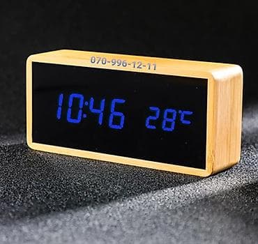 stolustu saatlar: Elektron saat 🔹Taxta elektron stolüstü saat🕰️ 🔹Ölkə daxili pulsuz — 4