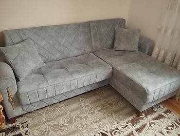 divani: Künc divan, İşlənmiş, Açılan, Bazalı, Parça — 1