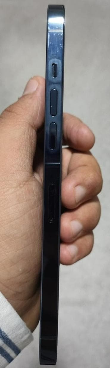 iphone 12 plata: IPhone 12 Pro Max, 128 GB, Pacific Blue, Face ID, Simsiz şarj — 3