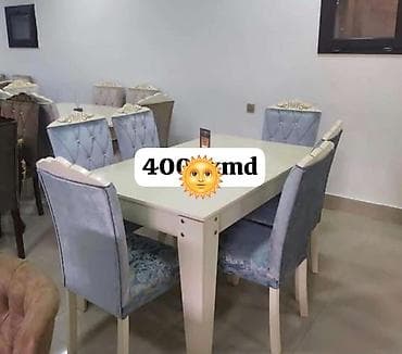 Qonaq otağı üçün, Açılmayan, Dördbucaq masa, 6 stul