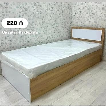 Çarpayılar: Yeni, Təknəfərlik çarpayı, Bazalı, Matras ilə, Siyirməsiz, Azərbaycan — 1