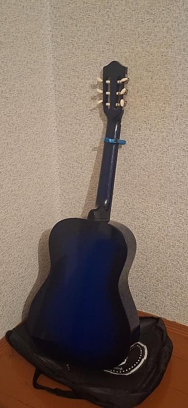 klassik gitara: Klassik akustik gitara – mavi rəng - Korpus: klassik forma, parlaq — 3