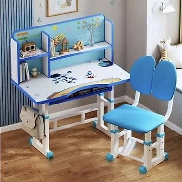 Uşaq üçün masa və stul dəsti - Ergonomik dizaynlı dərs və yaradıcı