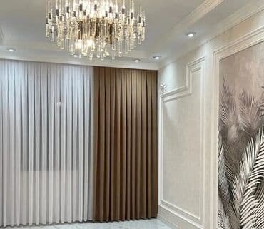 qeşeng şekiller: Qəşəng pərdələr otağa zəriflik qatır. Ağ tül pərdələr işığı yumşaq — 18