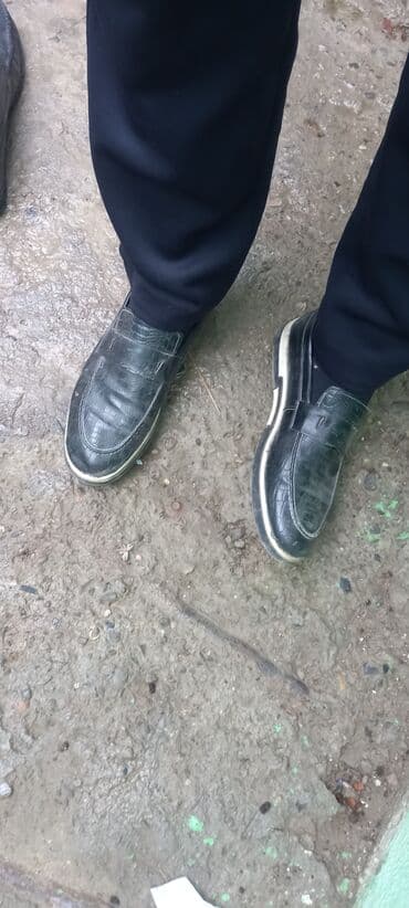 ayaqqabı кожание: Məhsul: Kişi loafer ayaqqabısı - Rəng: Tünd yaşıl-qara tonlarda - Üst — 4