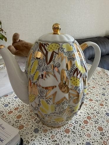 Чайный набор, цвет - Золотой, Фарфор, 6 персон — 3