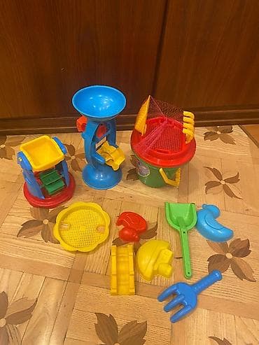 kinder joy will: Uşaq üçün qum və su oyun dəsti Rəngarəng plastikdən hazırlanmış böyük — 2